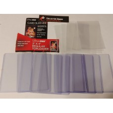 Ultra Pro  - 10 Regular Top Loaders & 10 "Penny" Soft Card Sleeves 